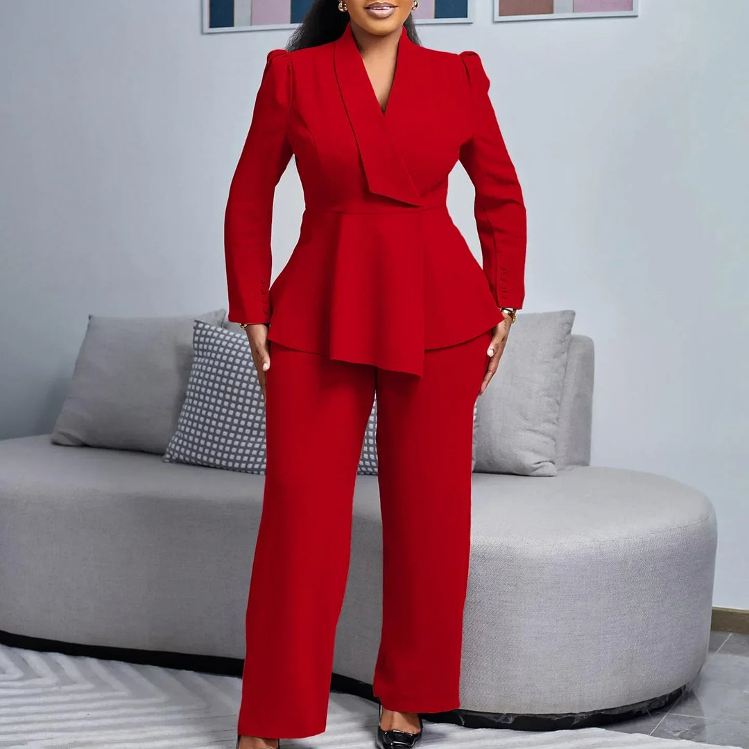 Traje Mujer Elegante Chaqueta Larga