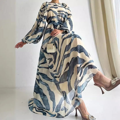 Vestido Kaftán Elegante Largo Mujer