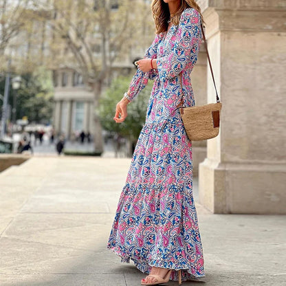 Vestido Boho Estampado Floral Gran Talla
