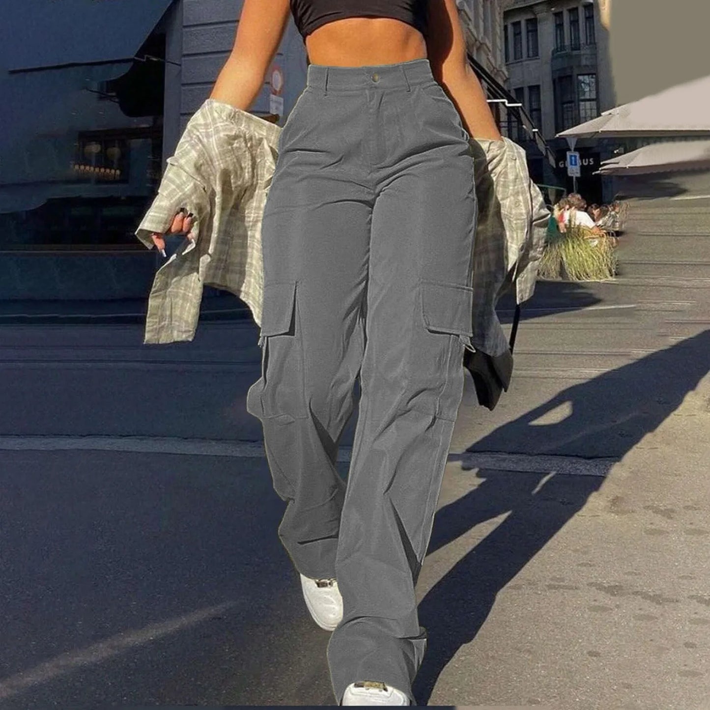 Pantalón Cargo Mujer Diseño Útil y Comodo