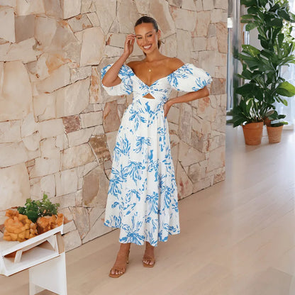 Vestido Boho Floreado con Tirantes Deslizables