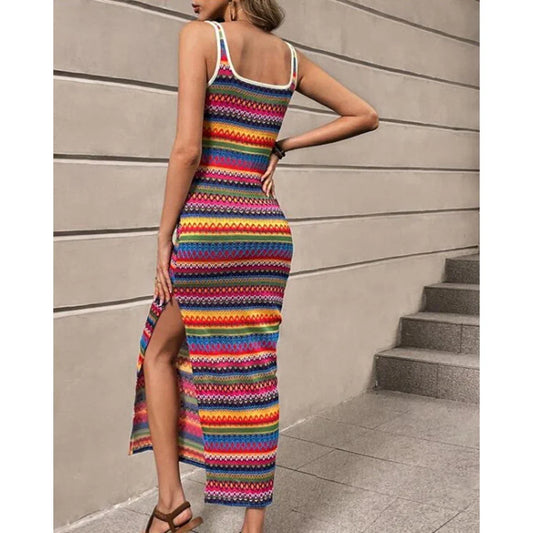 Vestido Elegante Sin Mangas Femenino - Vestiria