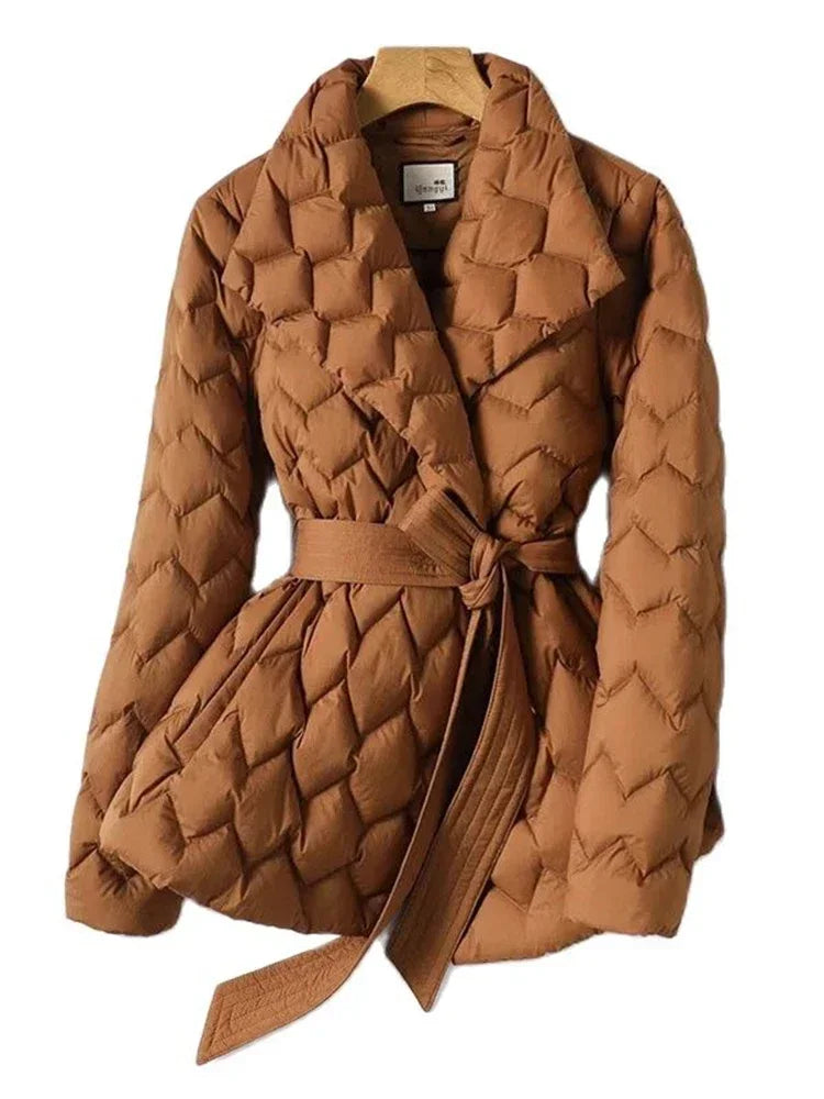 Chaqueta Acolchada Mujer Abribufanda Cinturón - Vestiria