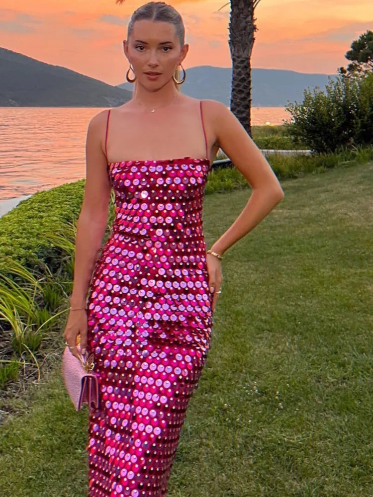 Vestido de Fiesta Lentejuelas Brillante