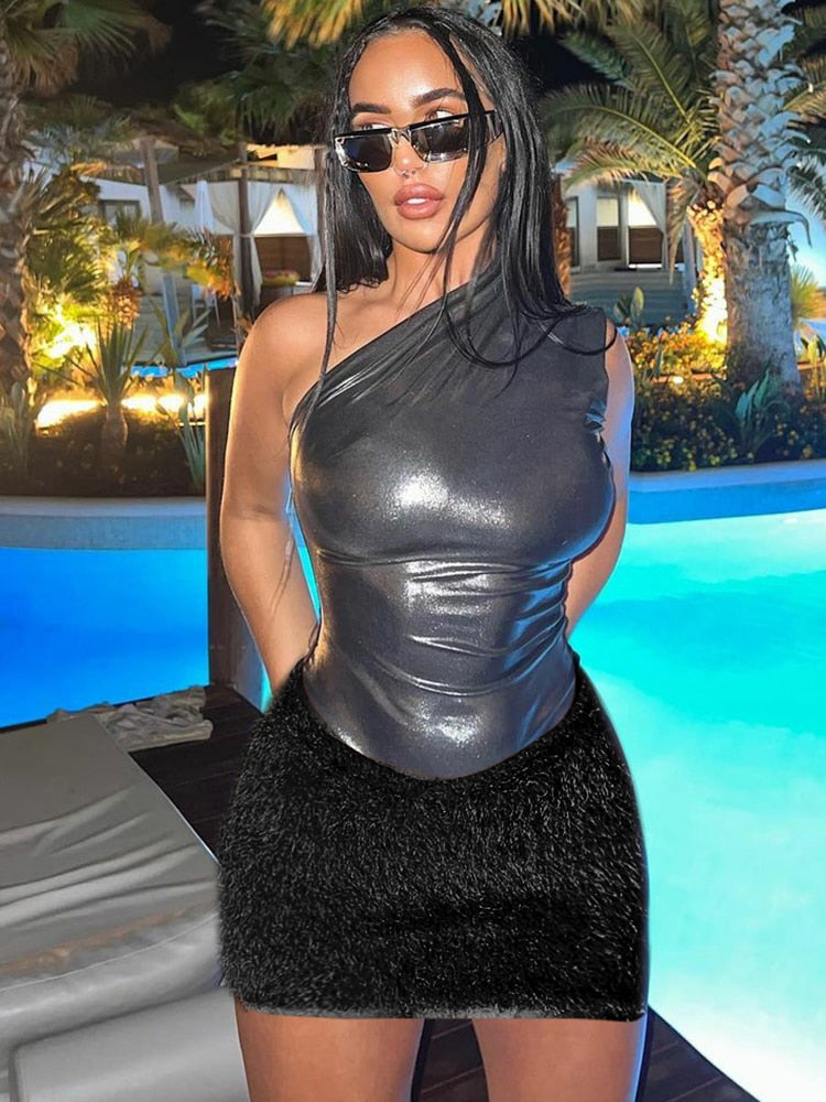 Vestido Noche Corto Mujer Dos Piezas