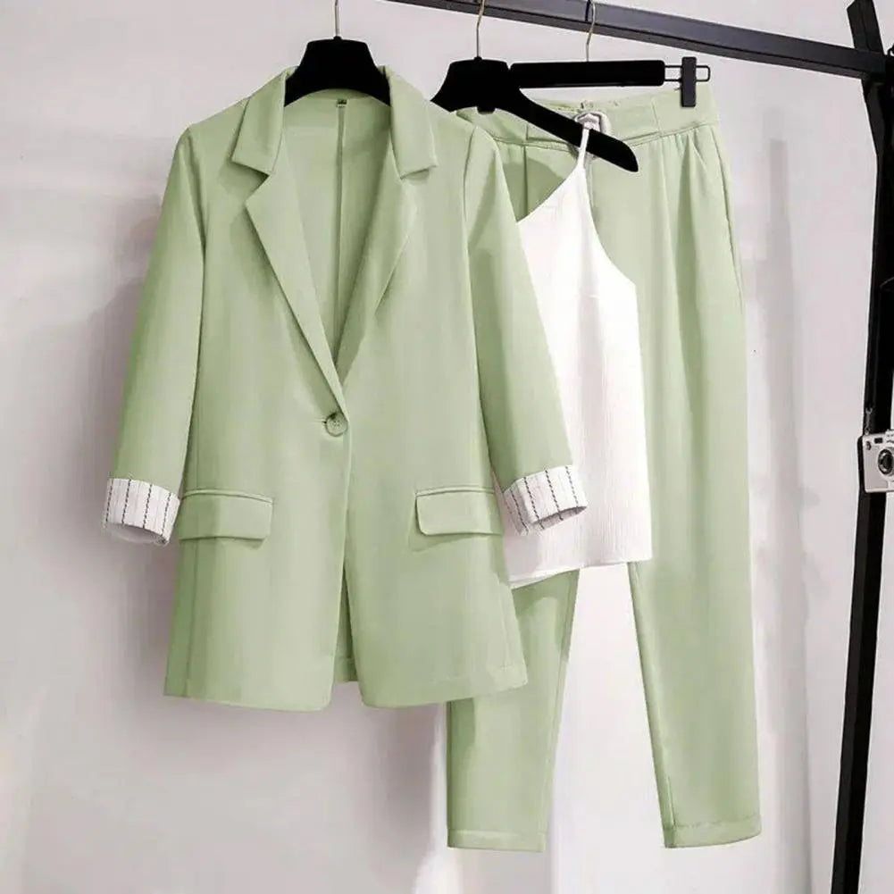 Traje Chaqueta Mujer 3 Piezas Clásico