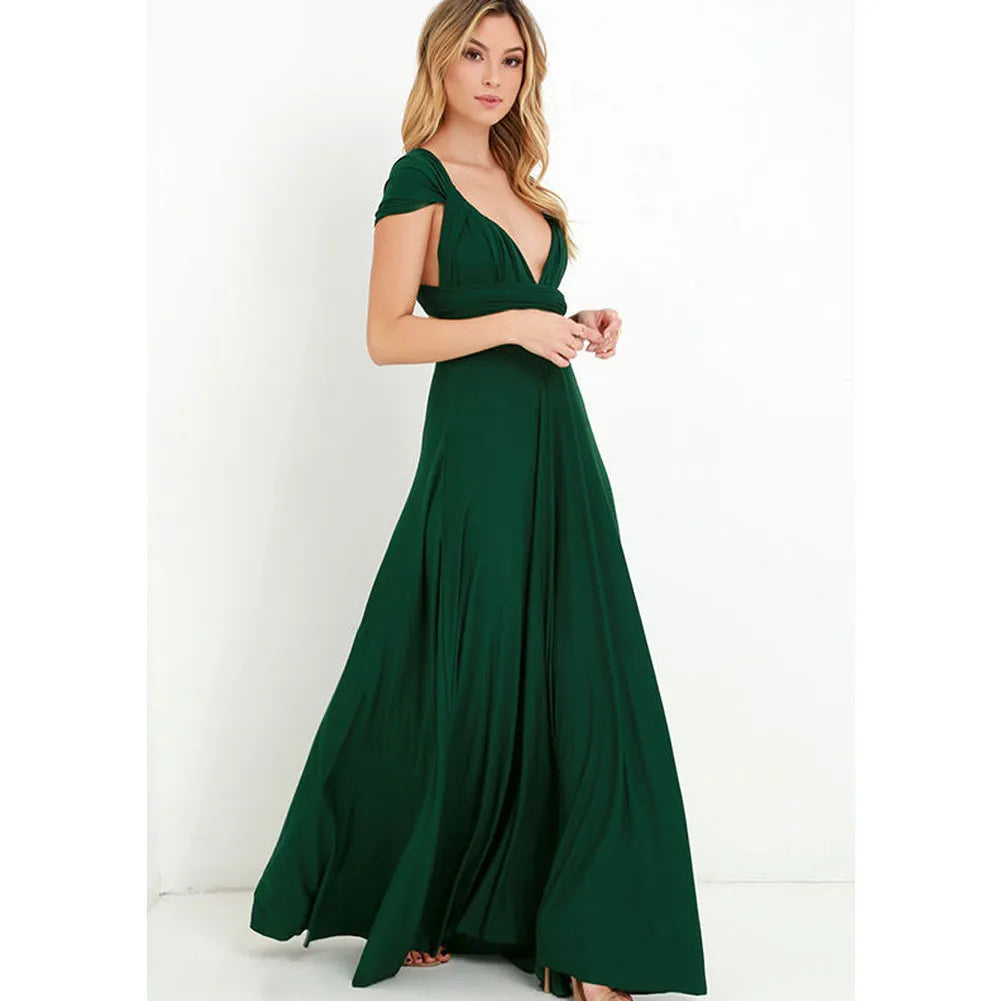 Vestido Largo Boho Rojo Mujer