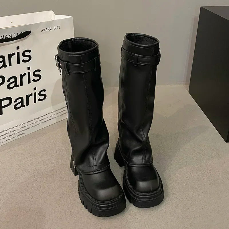Botas Mujer Cuero Estilo Clásico