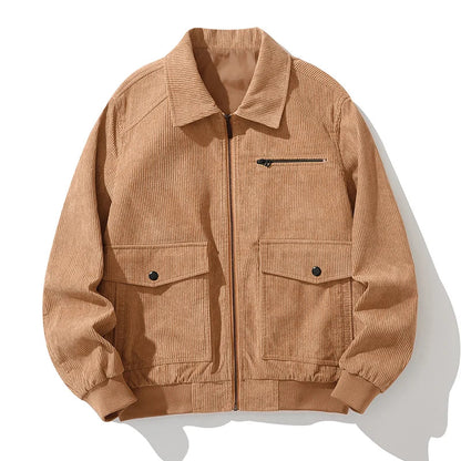 Chaquetón de Pana Cremallera Café