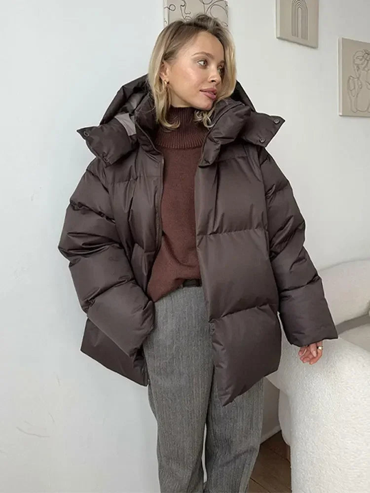 Chaquetón de plumas abrigo cálido invernal