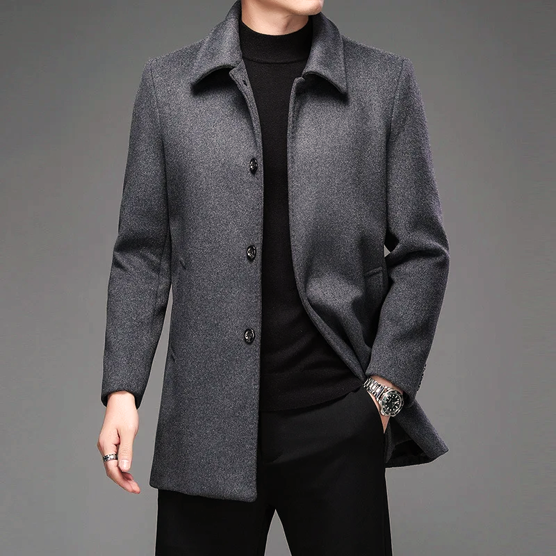 Abrigo Clásico Elegante Hombre
