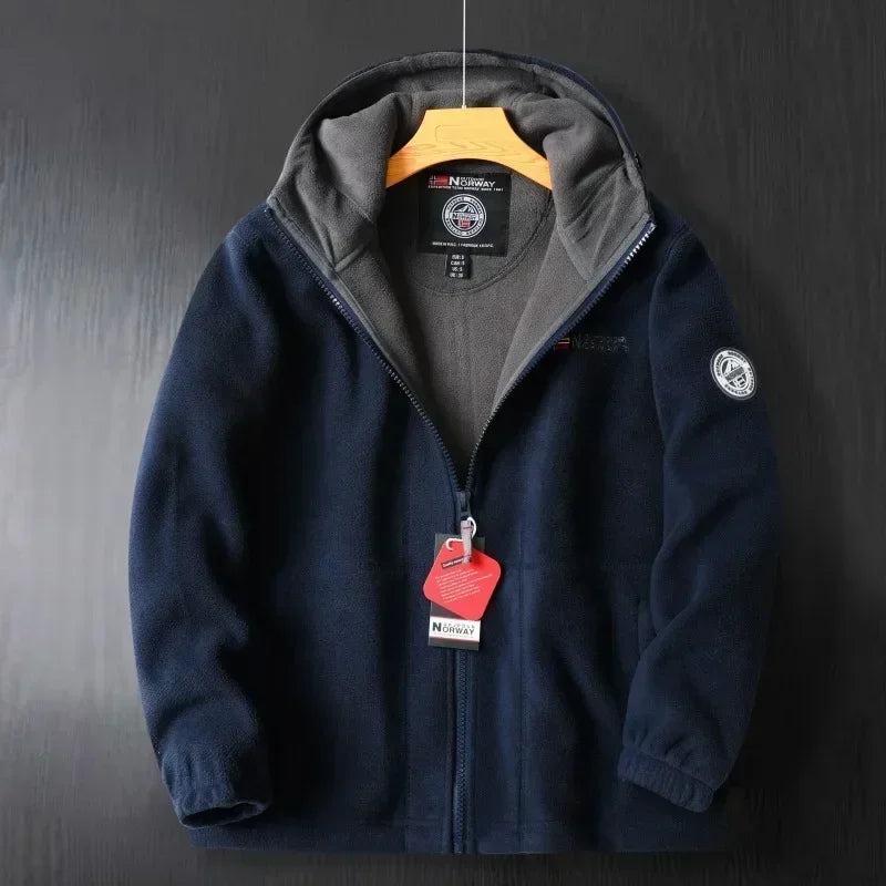 Chaqueta Deportiva Abrigo Caliente Con Capucha