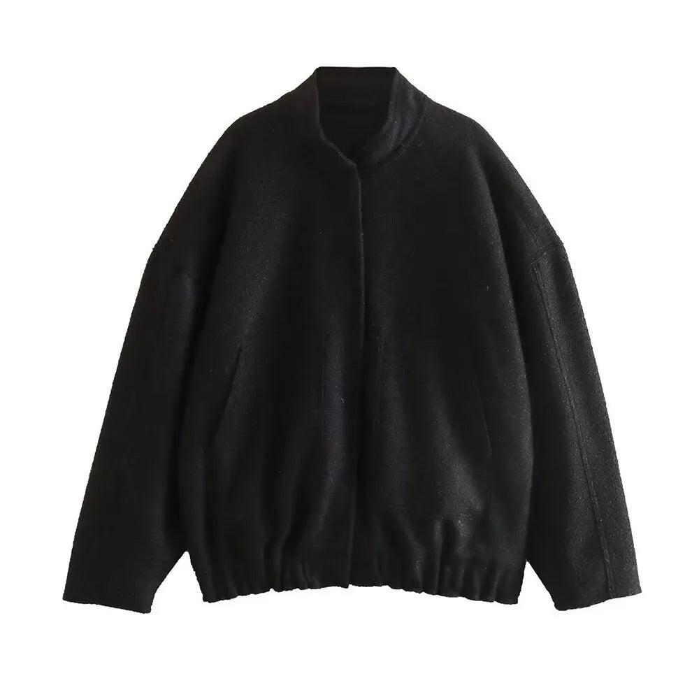 Chaqueta bomber amplia casual