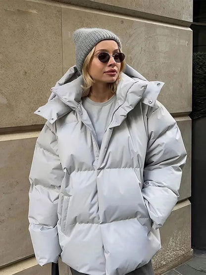 Chaquetón de plumas abrigo cálido invernal - Vestiria