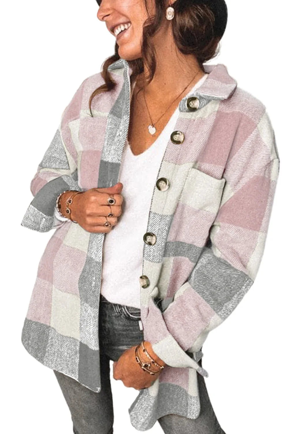 Chaqueta de punto suave temporada fría mujer
