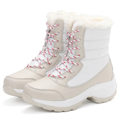 Botines Cuero Cálido Forro Peludo Invierno