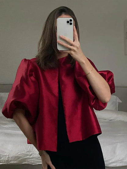 Camisa Mujer Mangas Cortas Florales Elegante