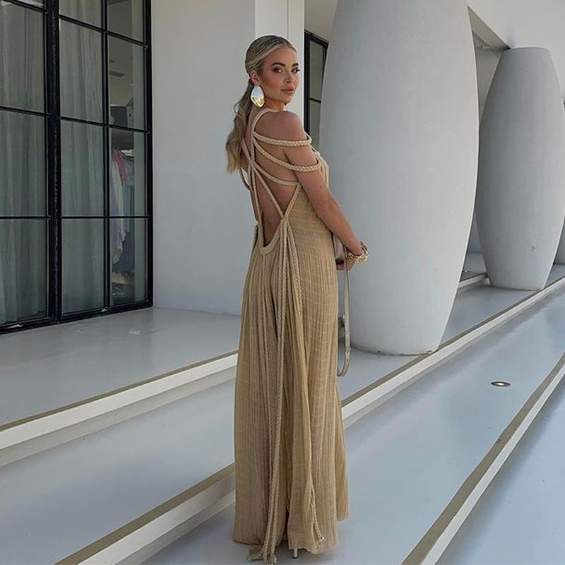 Vestido Maxi Sin Espalda MujerSexy - Vestiria