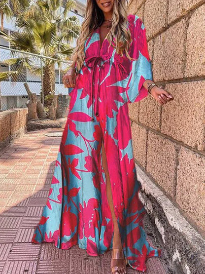 Vestido de Playa Estampado Chic