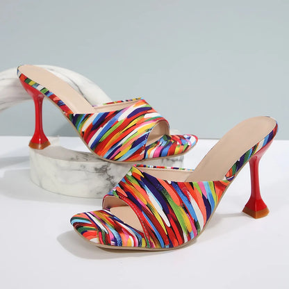 Zapato de Tacón Arte Abstracto