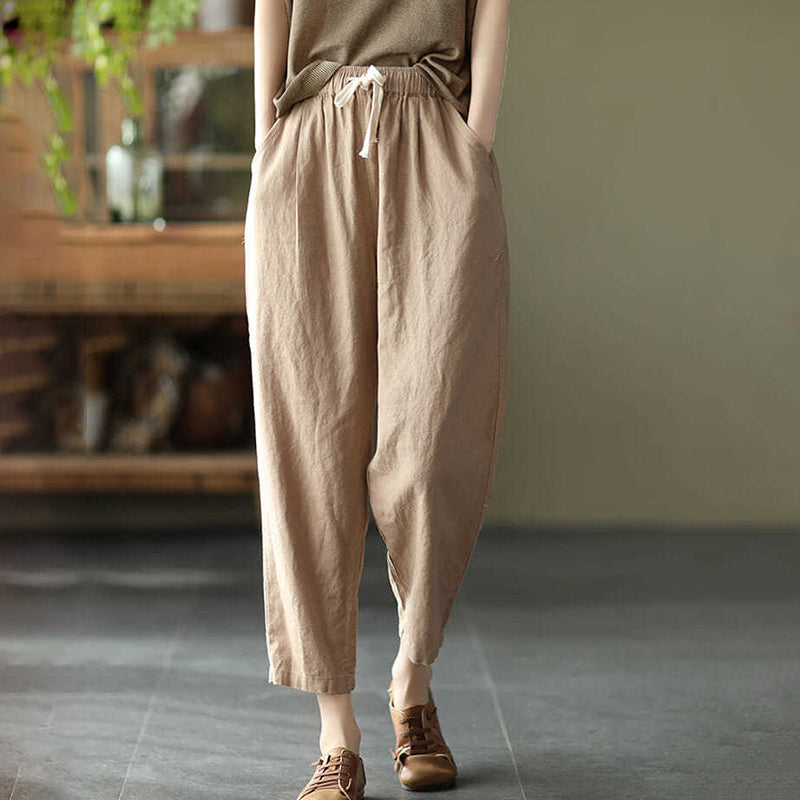 Pantalones Lino Ligeros de Verano - Vestiria