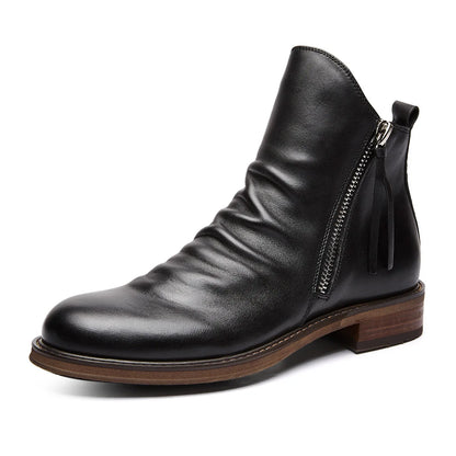 Botas Chelsea Cuero Hombre Elegantes