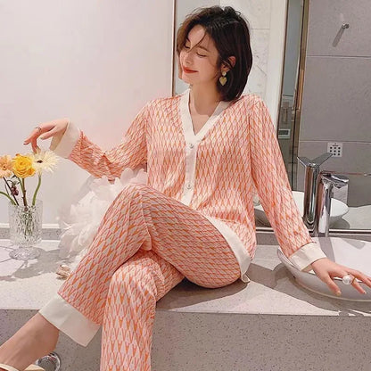 Pijama mujer estampado floral elegante LUNARA