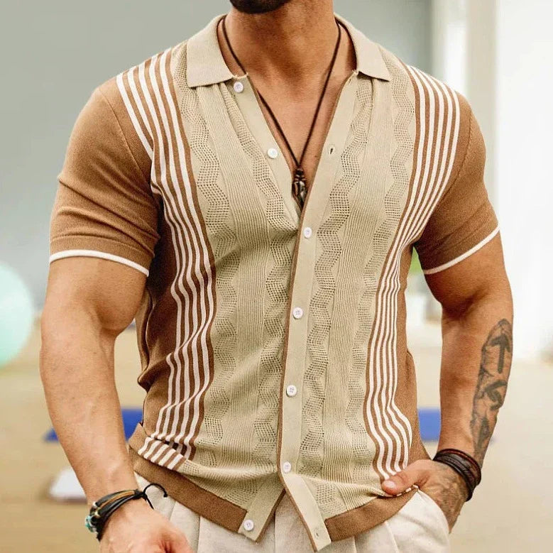 Camisa Polo Clásica a Rayas