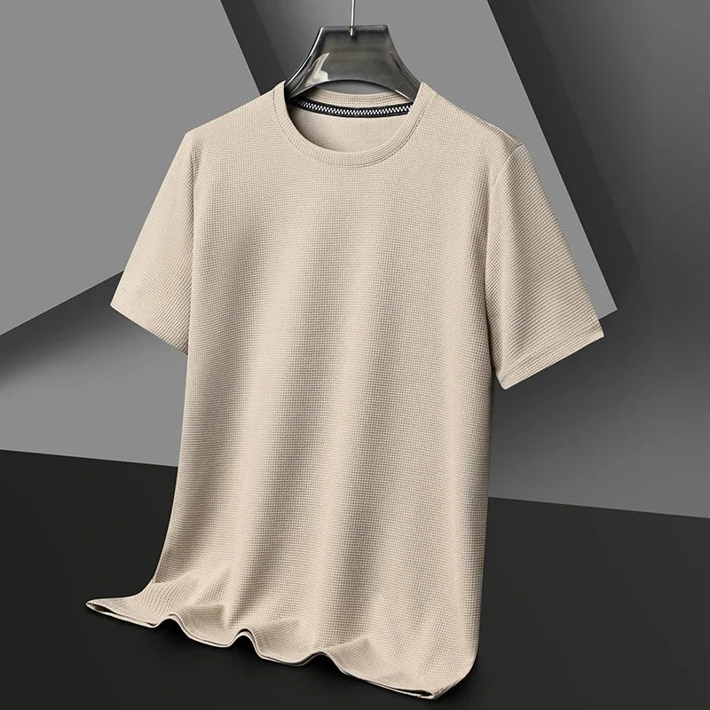 Camiseta Hombre Manga Corta Texturizada