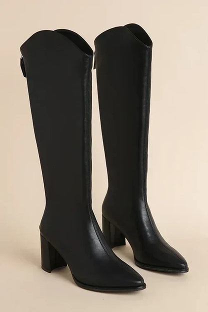 Botas Piel Mujer Altas Estilo - Vestiria