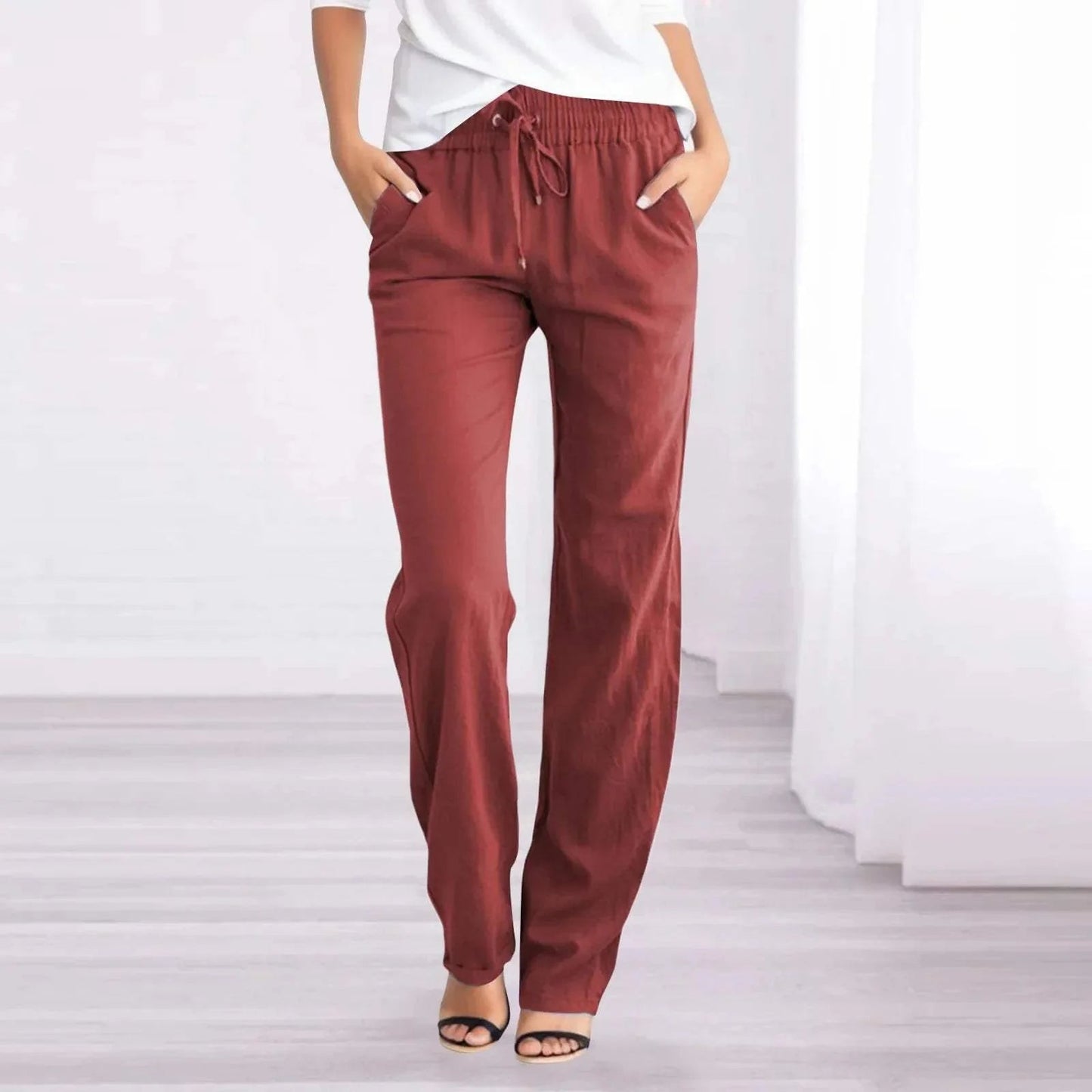 Pantalón recto deportivo cómodo