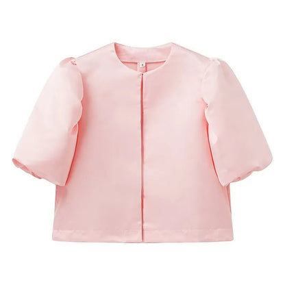 Camisa Mujer Mangas Cortas Florales Elegante