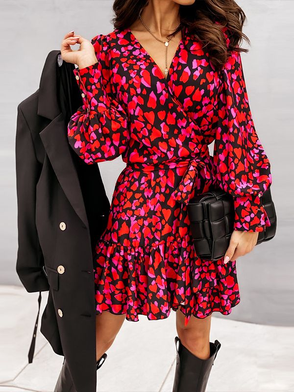Vestido Invierno Cuello Alto Abullonado - Vestiria