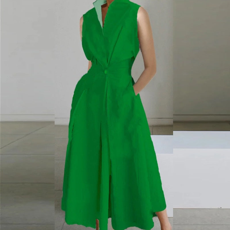 Vestido Mujer Estampado Chic Blanco Negro