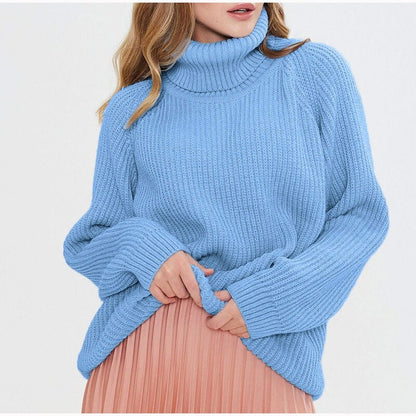 Jersey Punto Cuello Alto Mujer