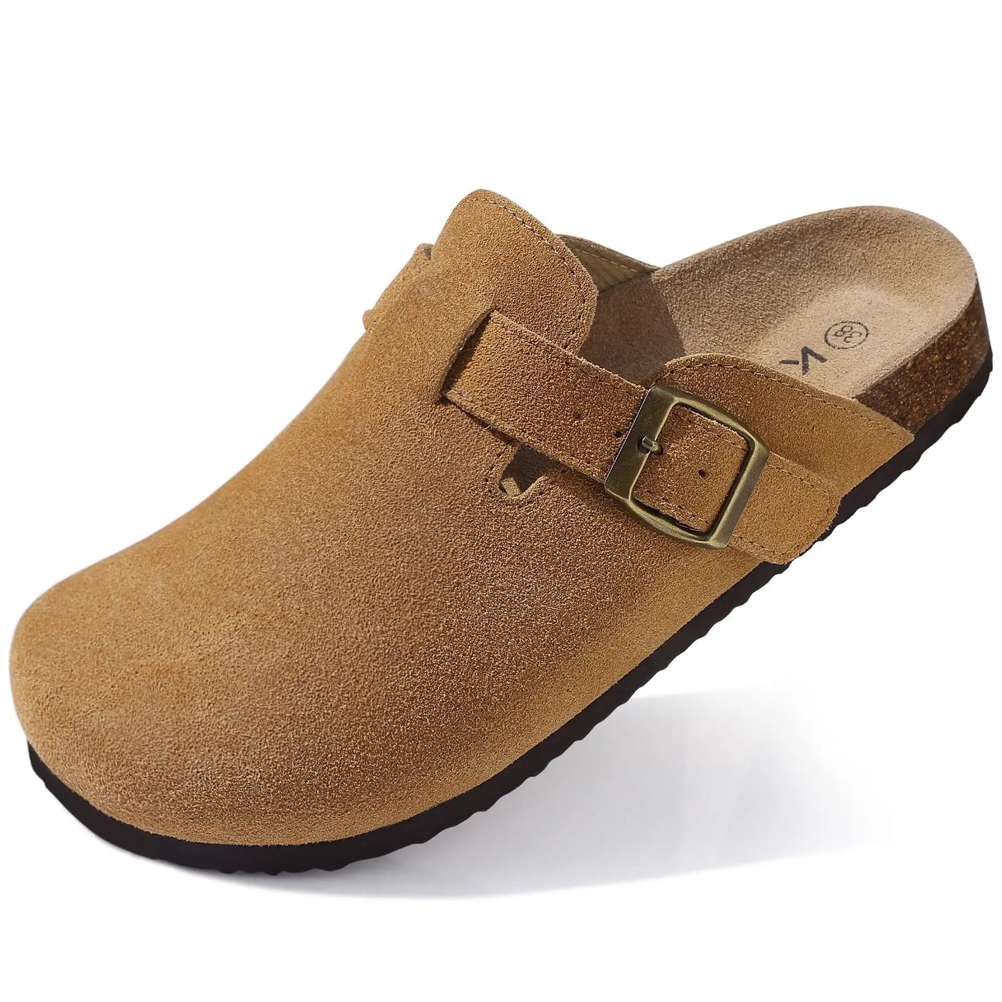 Zuecos de Cuero Natural Cómodos