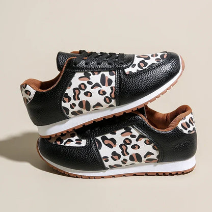 Zapatillas Leopardo Suaves Cuello Alto
