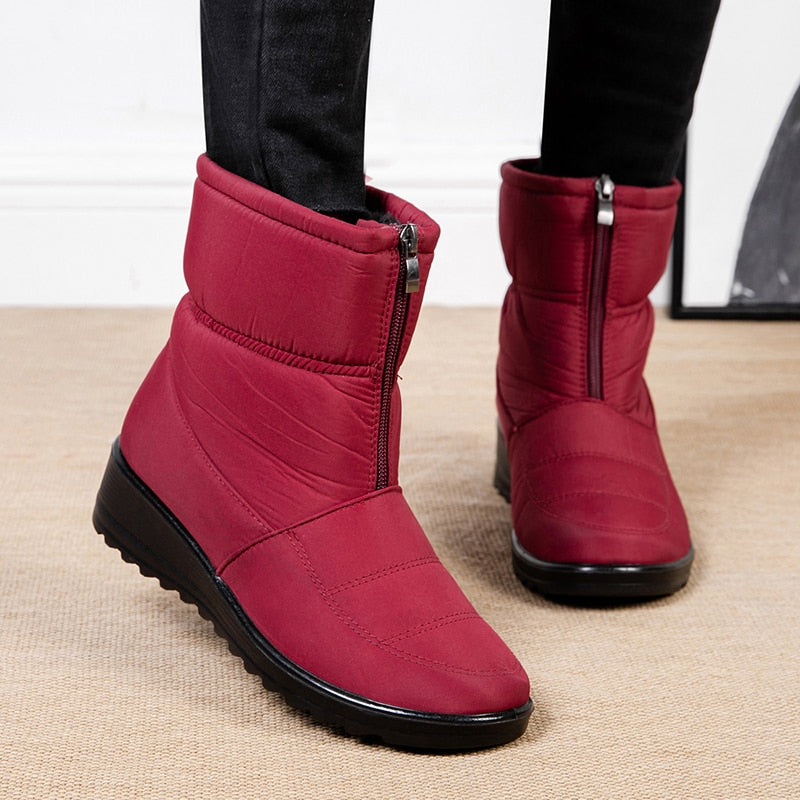 Botas Mujer Impermeables Invierno Cremallera - Vestiria