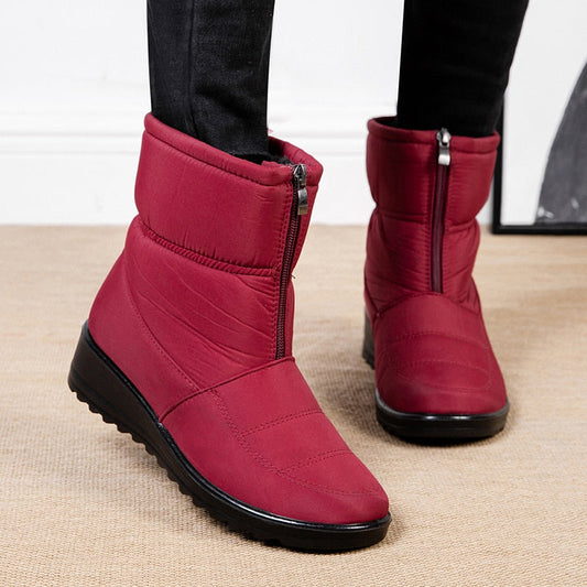 Botas Mujer Impermeables Invierno Cremallera - Vestiria