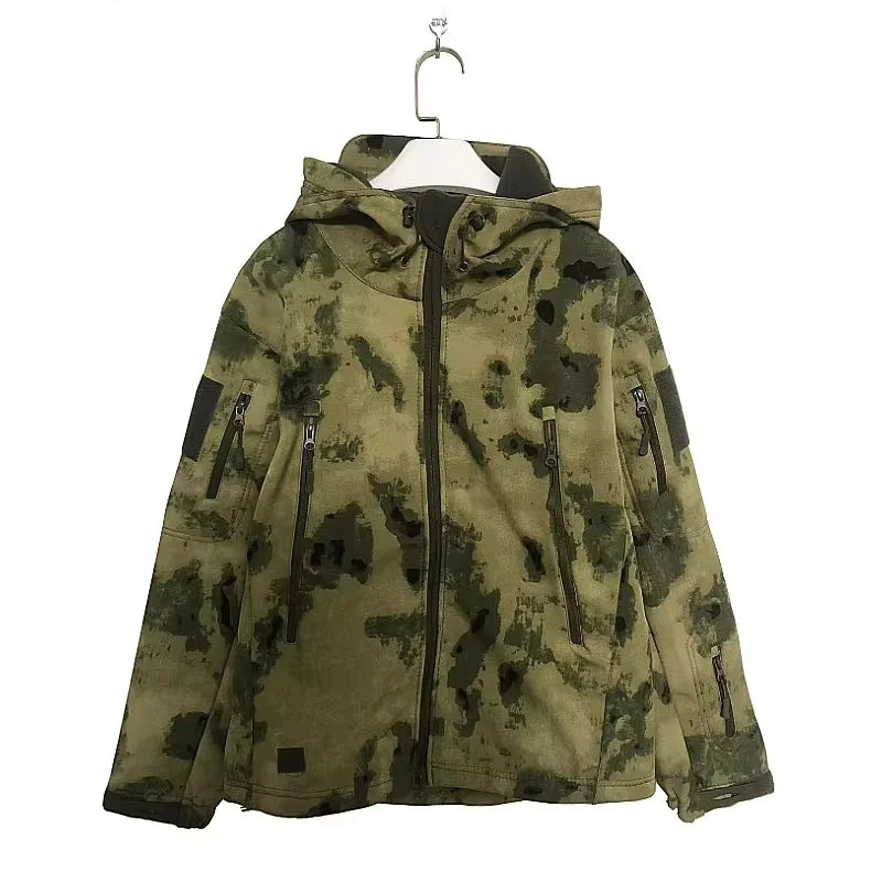 Chaqueta Táctica Hombre Impermeable con Capucha