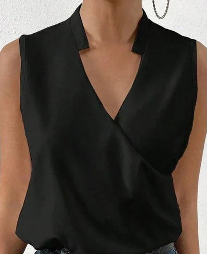 Top Mujer Elegante sin Mangas Clásico