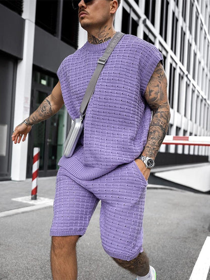 Sudadera y pantalón de punto ligero para hombre