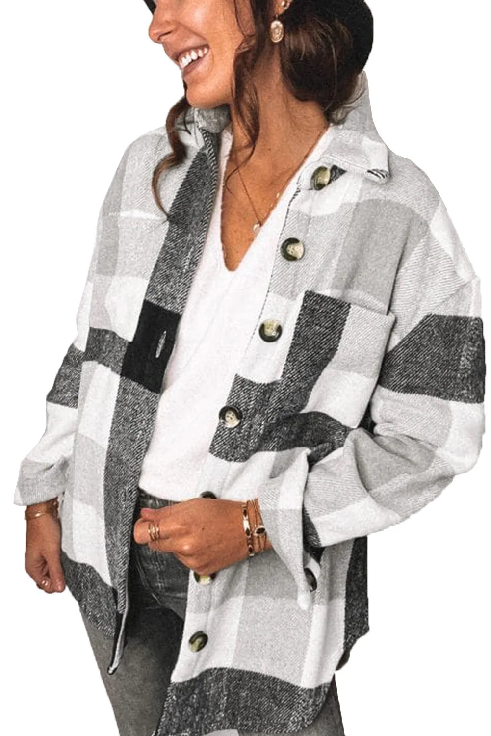 Chaqueta de punto suave temporada fría mujer