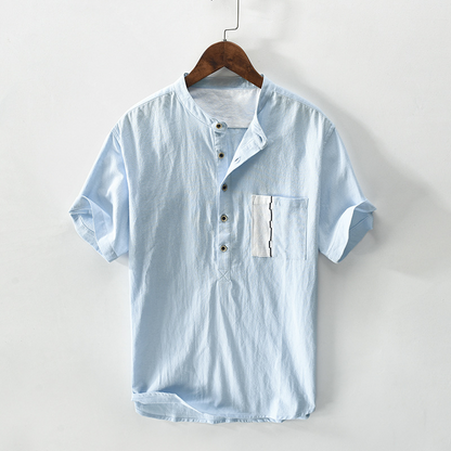 Camiseta Lino Fresca Estilo Clásico - Vestiria