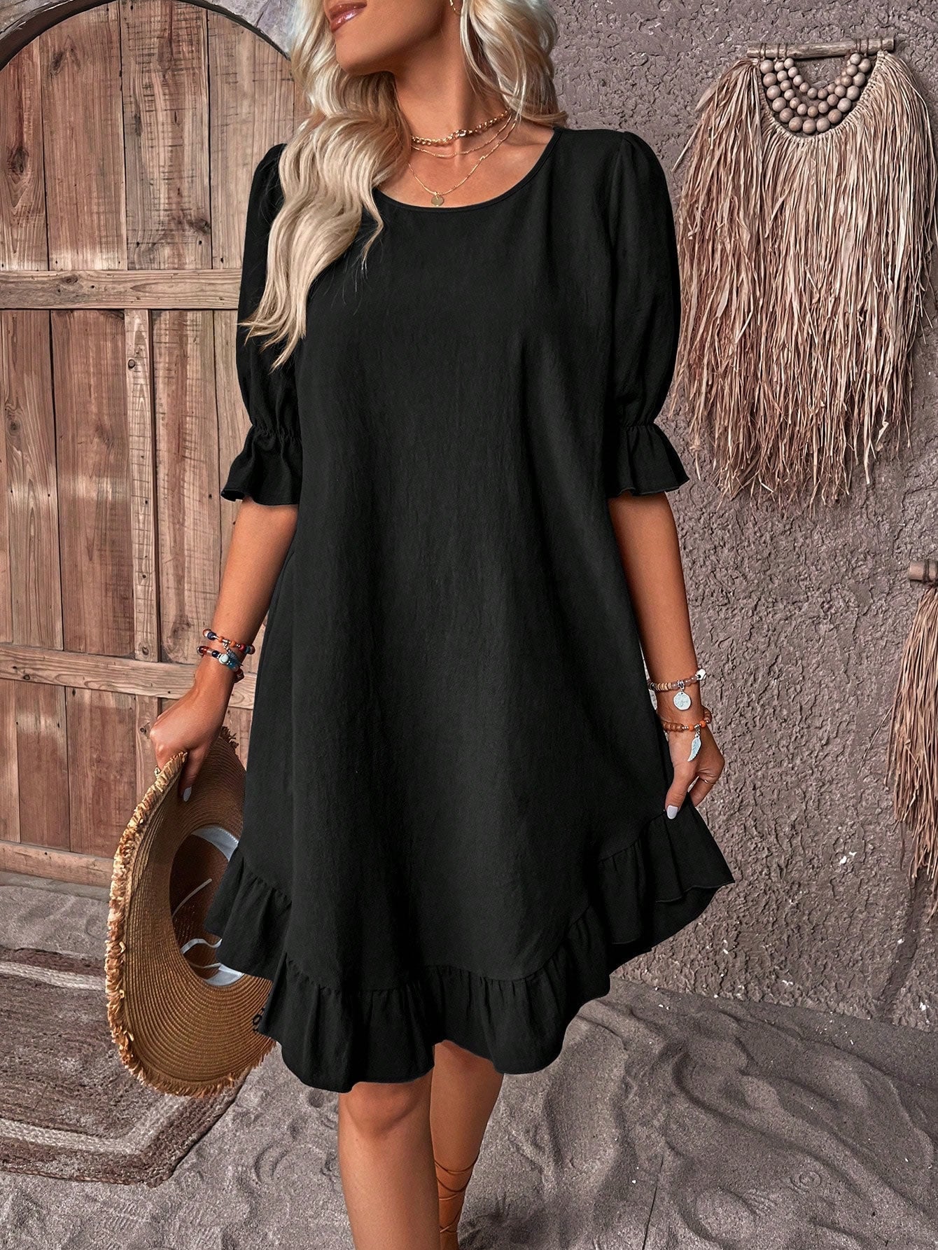 Vestido Mujer Midi Elegante Fiesta