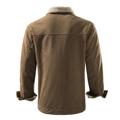 Chaqueta Pana Hombre Forro Polar Cálido - Vestiria