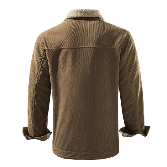 Chaqueta Pana Hombre Forro Polar Cálido - Vestiria