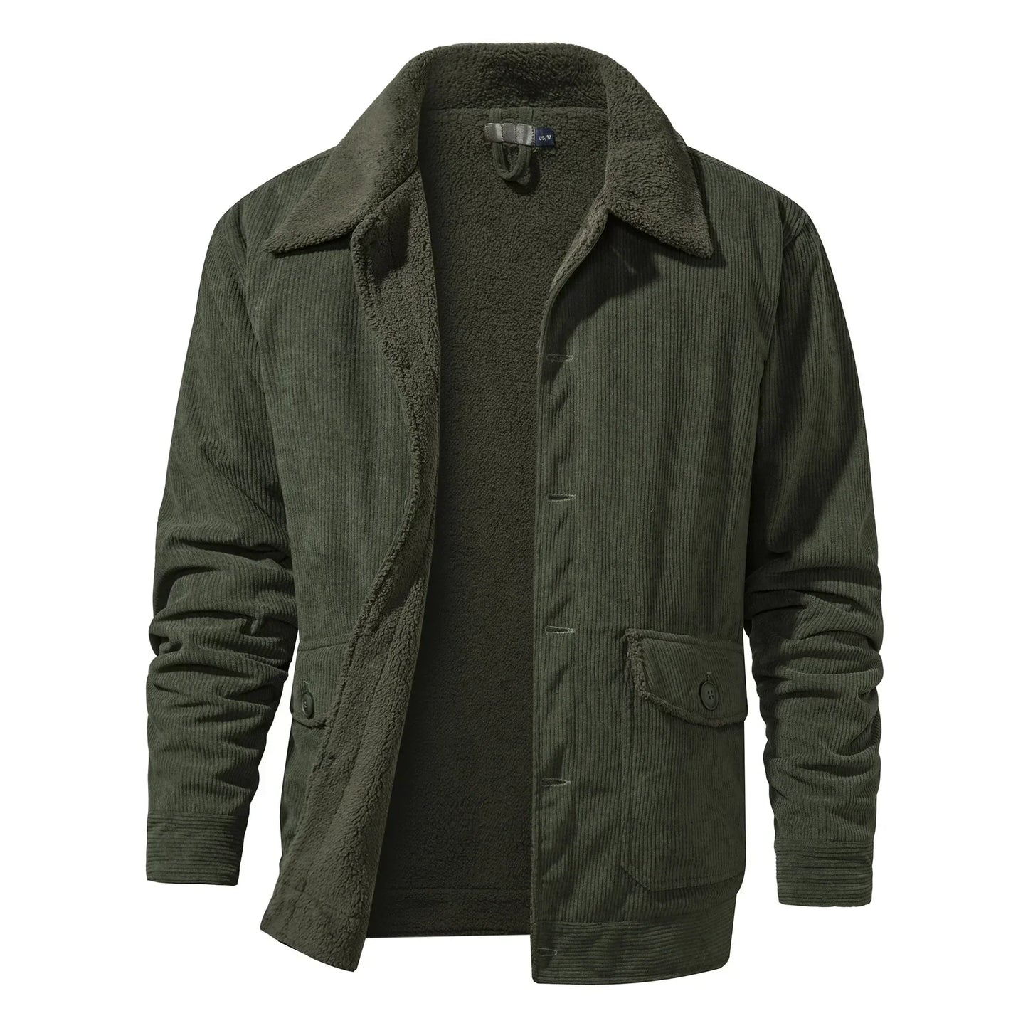 Chaqueta Pana Hombre Forro Polar Cálido