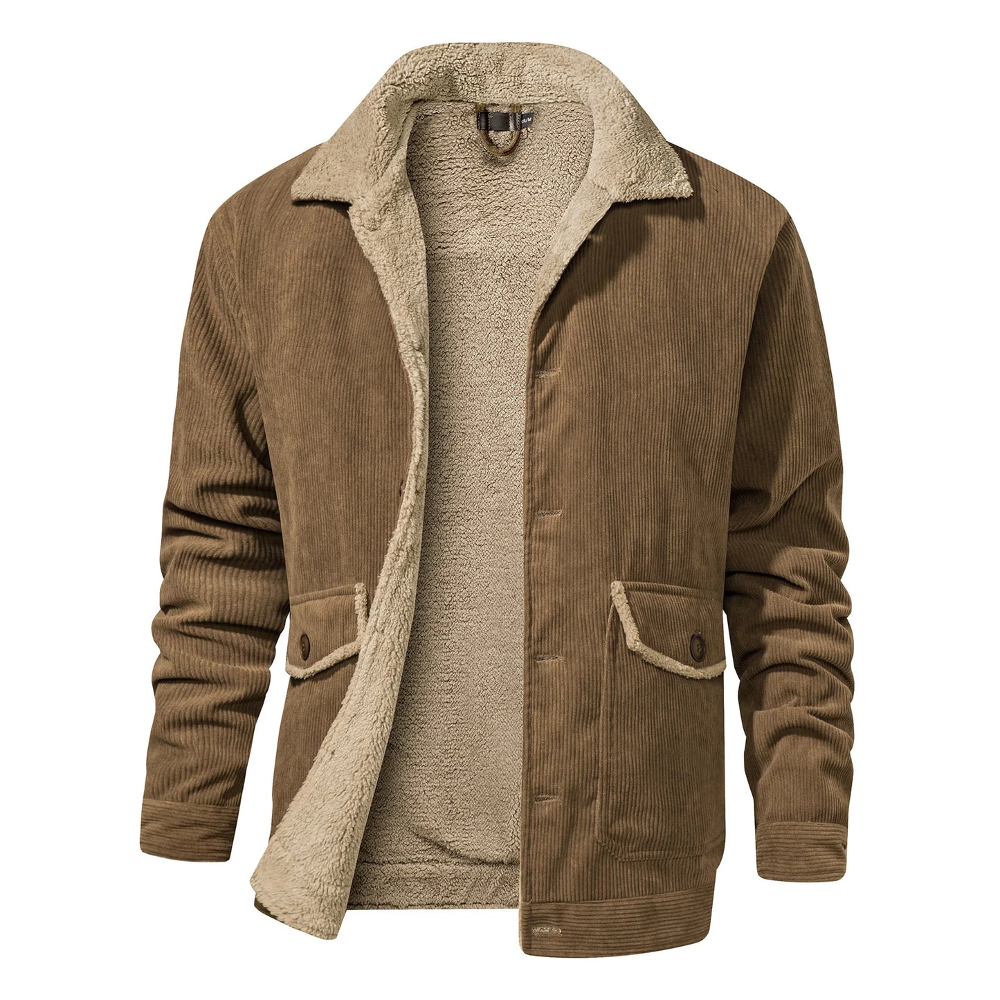 Chaqueta Pana Hombre Forro Polar Cálido