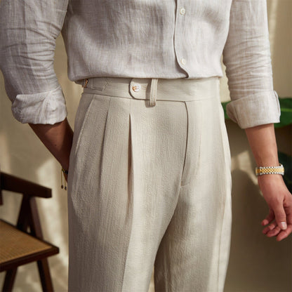 Pantalón Invierno Plisado Clásico Hombre